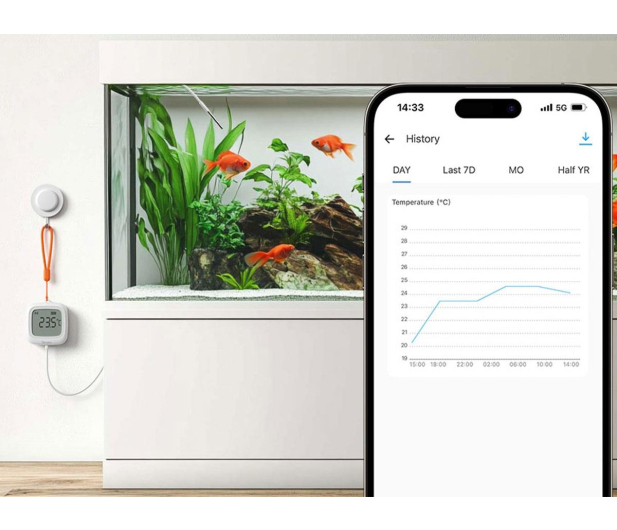 Sonoff Czujnik Temperatury ZigBee LCD SNZB-02LD (z sondą) - 1489961 - zdjęcie 4